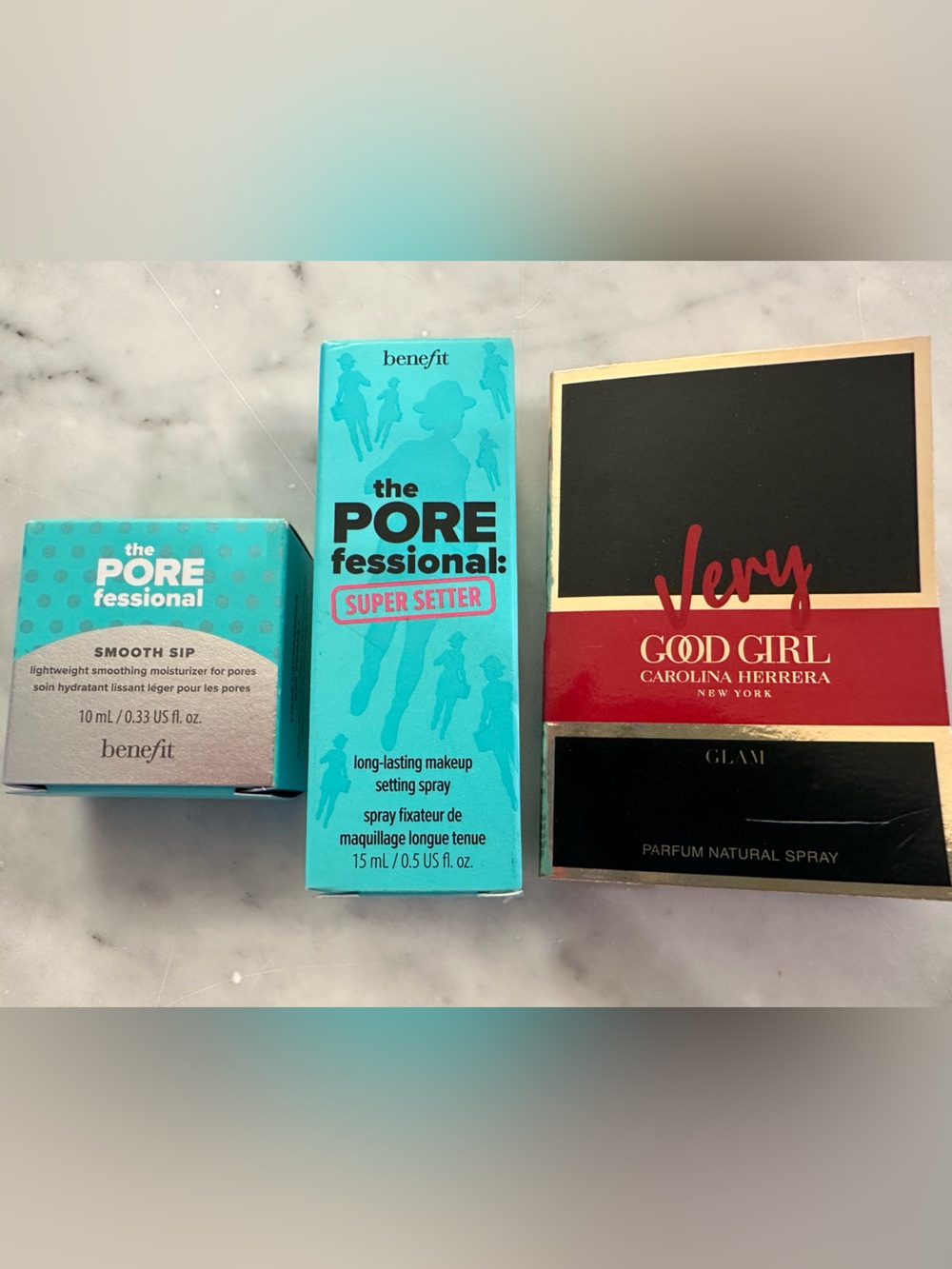Carolina Herrera Very GOOD GIRL, the PORE fessional Smooth Sip & SUPER SETTER